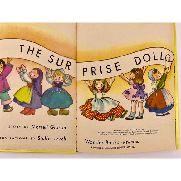 Vintage Wonder Books lot of 3 Children's Hard Cover 1970s Surprise Doll, Felix - Picture 4 of 9